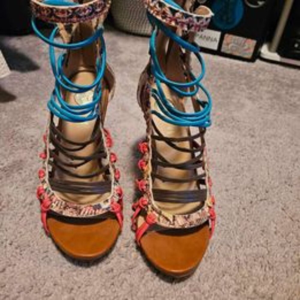 Exe Real Leather Heels (Portuguese designer) slightly used size 39